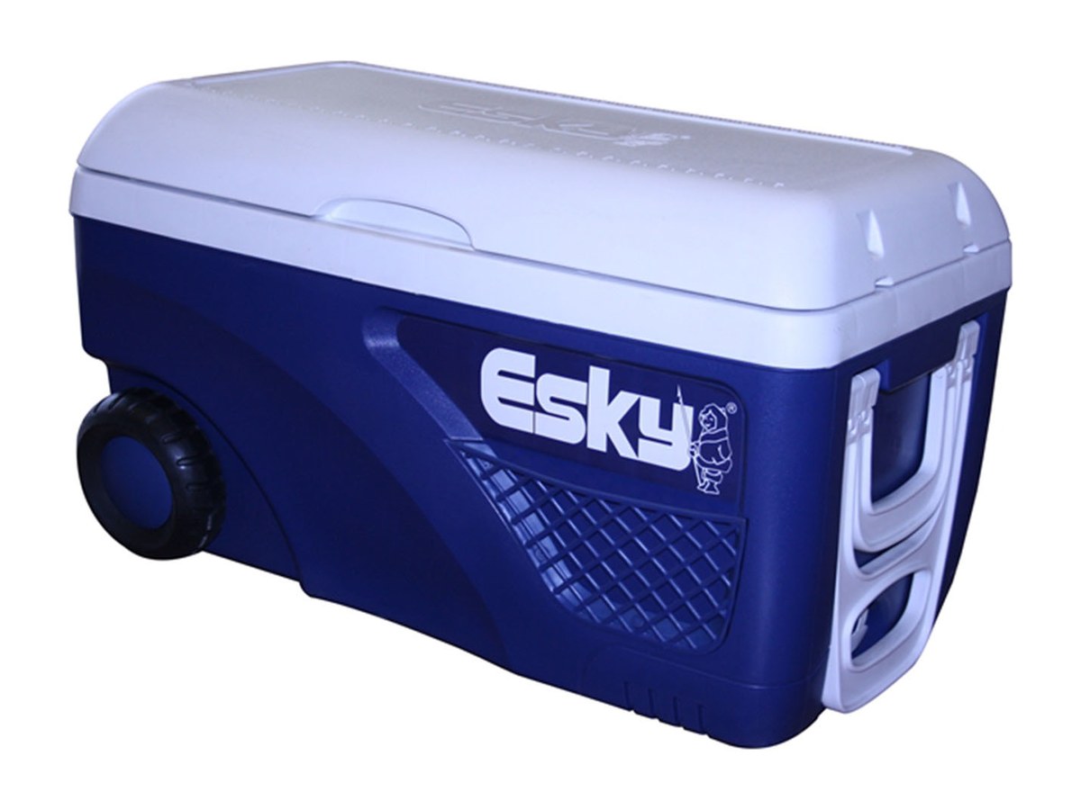Esky 65L Blue And White Hard Ice King Cooler With Wheels product image