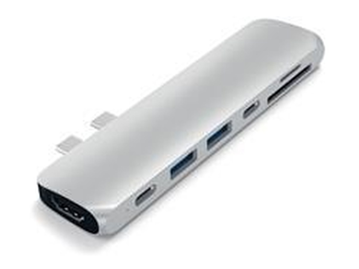 Satechi USB Type-C Pro Hub with 4K HDMI and Thunderbolt 3 - Silver product image