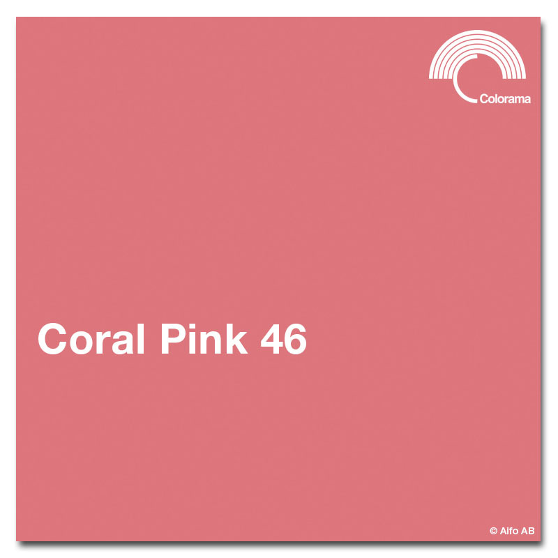 Colorama 9' Seamless Paper Roll - #46 Coral Pink product image