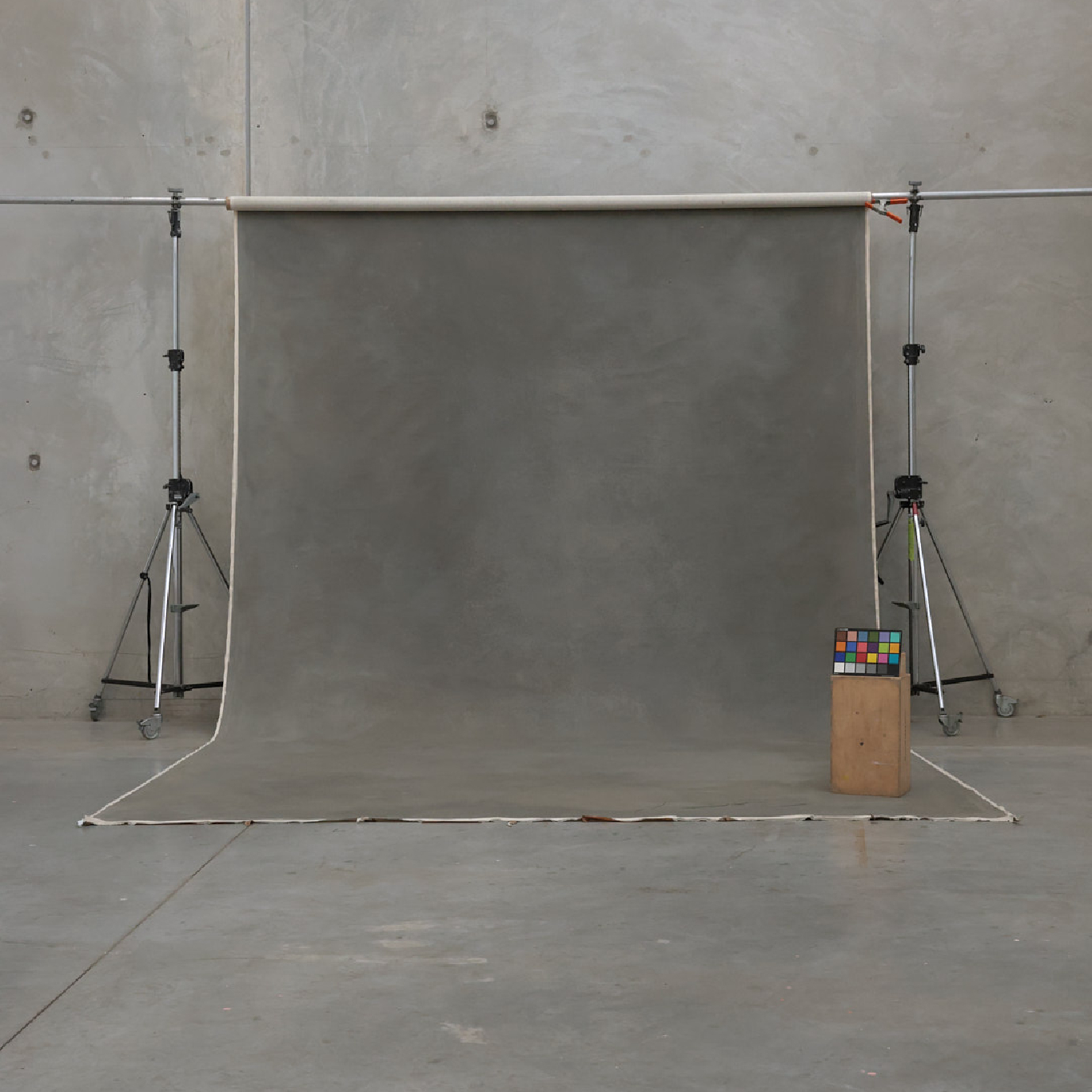 Schmidli Canvas Backdrop - Beige-Green Grey (Black/White) - 12' x 20' Catalogue #1779 product image
