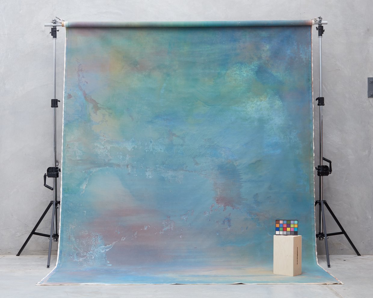 Schmidli Canvas Backdrop - Blue, Multicolor, Cold - 12’ x 20’ Catalogue #0392 product image