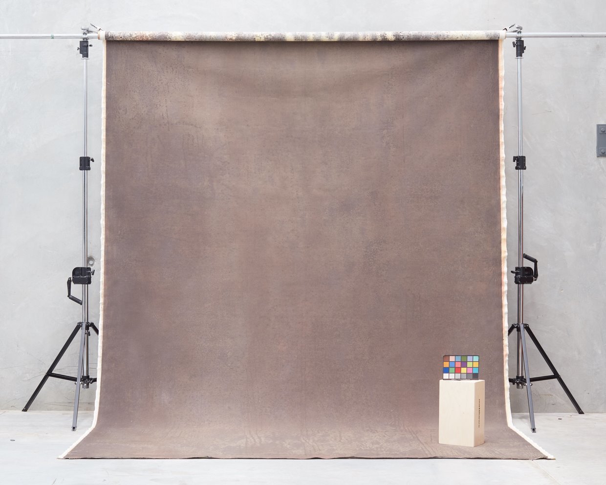 Schmidli Canvas Backdrop - Grey (Black/White), Brown, Dark - 12’ x 20’ Catalogue #1073 product image