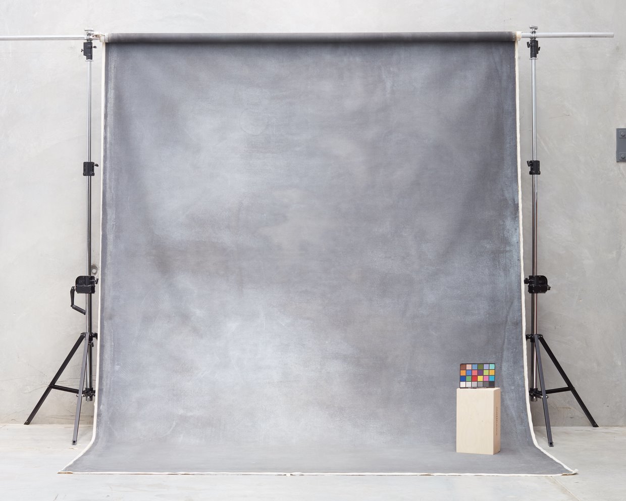 Schmidli Canvas Backdrop - Grey (Black/White), Metallic, Dark - 12’ x 20’ Catalogue #1217 product image