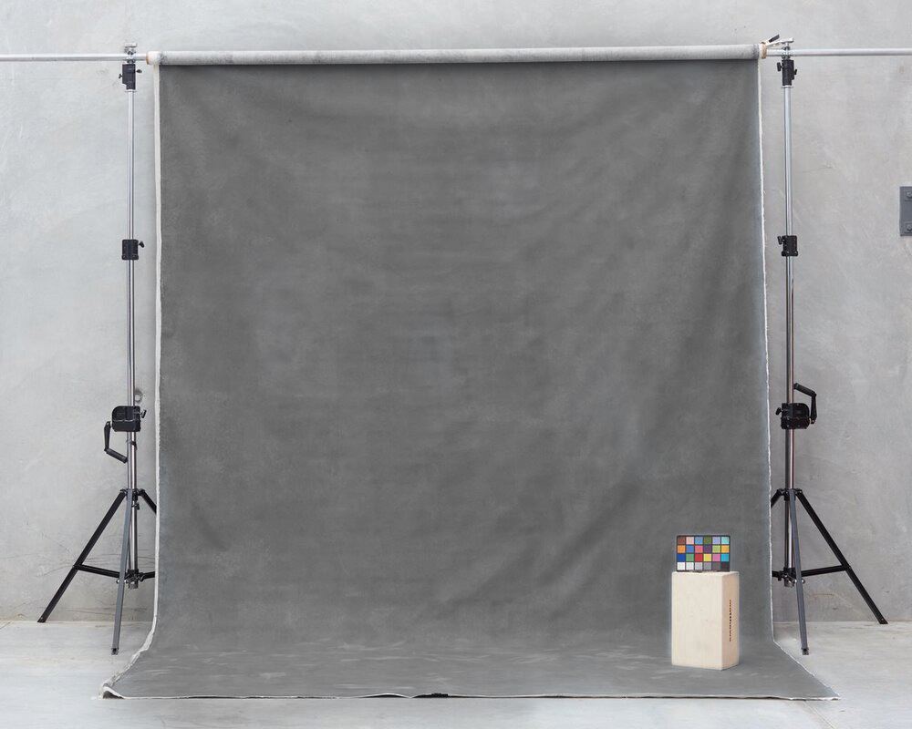 Schmidli Canvas Backdrop - Medium Neutral Grey (Black/White) - 12' x 20' Catalogue #1705 product image