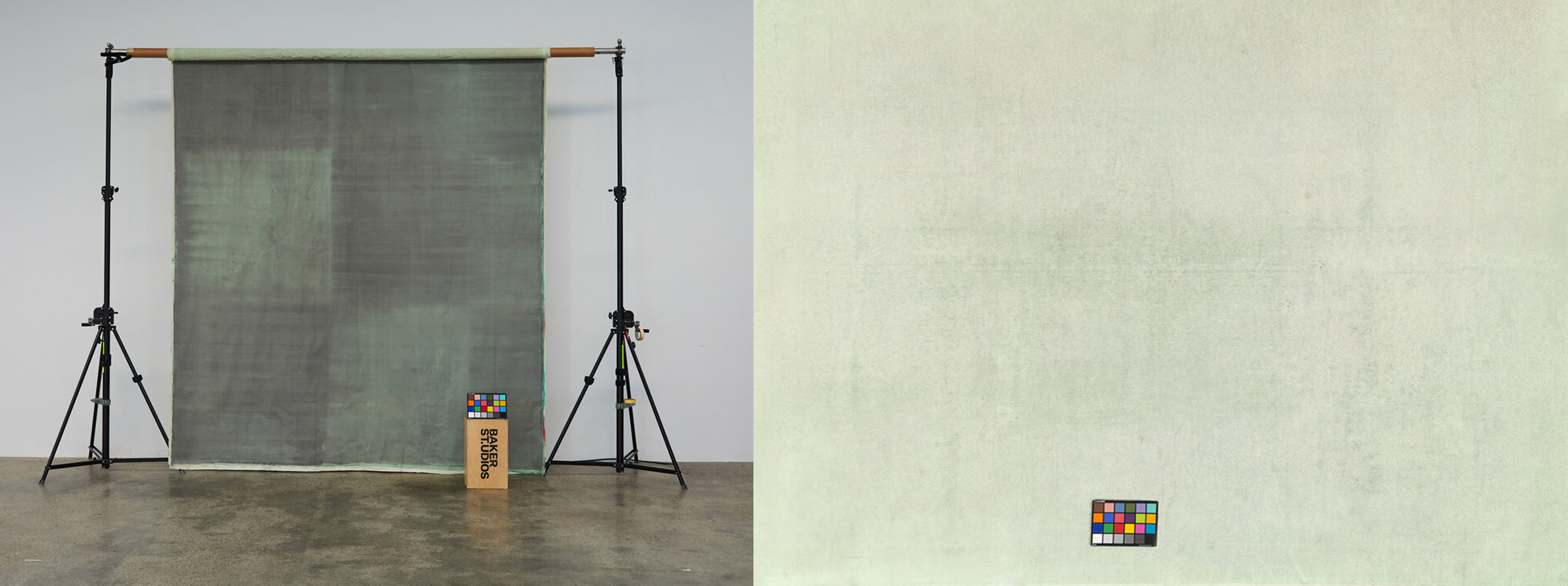 Schmidli Canvas - Double sided - Green, Light, Cold - Foldable - 9.5' x 12' Catalogue #0551 / #0551B product image