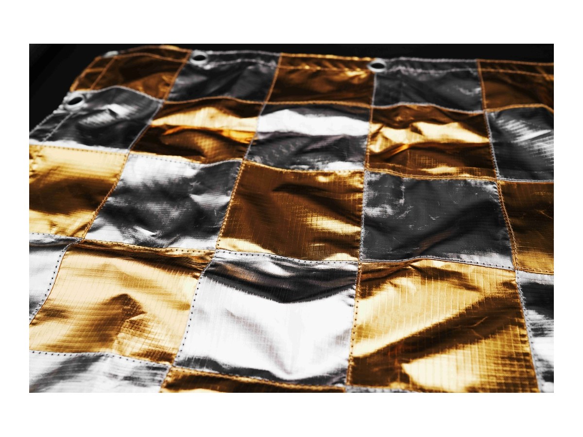 12' x 12' Gold Silver Checkerboard Lame TRP