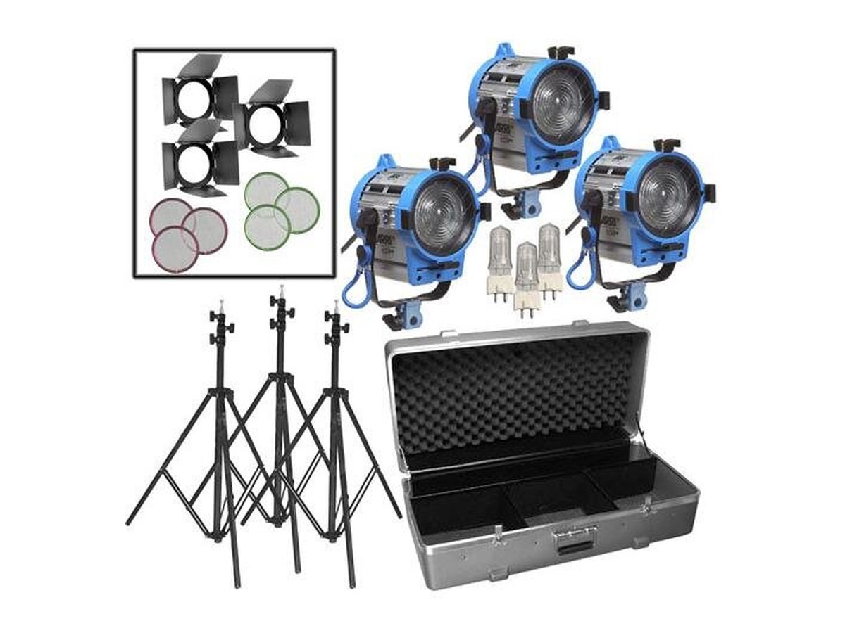 ARRI 650w Plus Fresnel Tungsten 3-light Kit product image