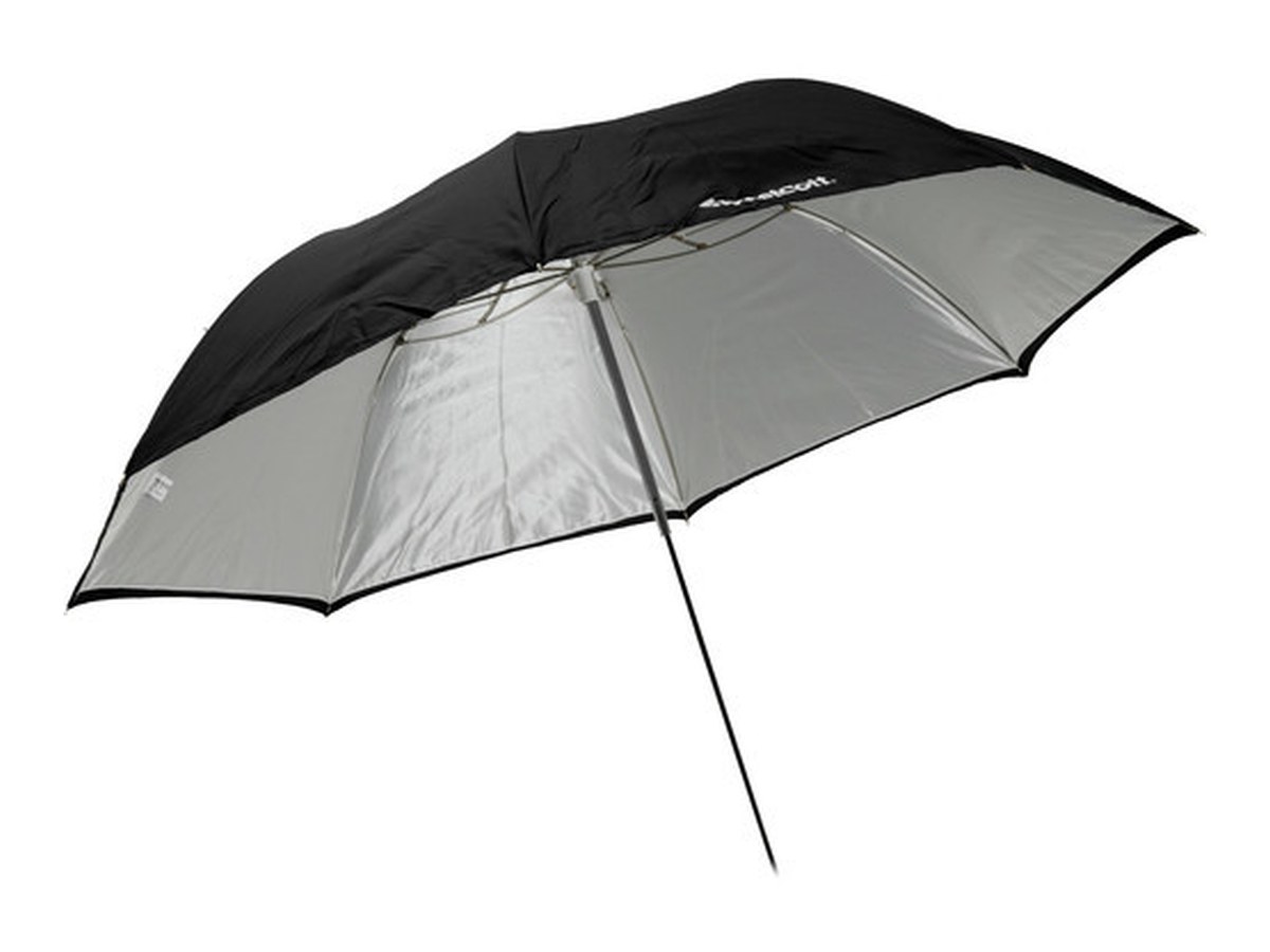 Westcott 60" White Satin Umbrella with Removable Black Cover product image