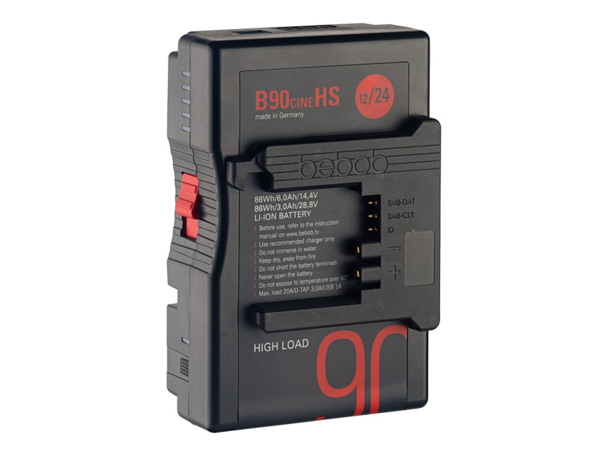 Bebob Factory GmbH B90 CineHS 14.4/28.8V 86Wh Hot Swap B-Mount Li-Ion Battery product image