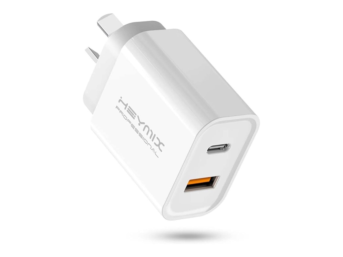 Heymix 20W USB C Fast Charger, 2-Port PD USB-C Wall Plug product image