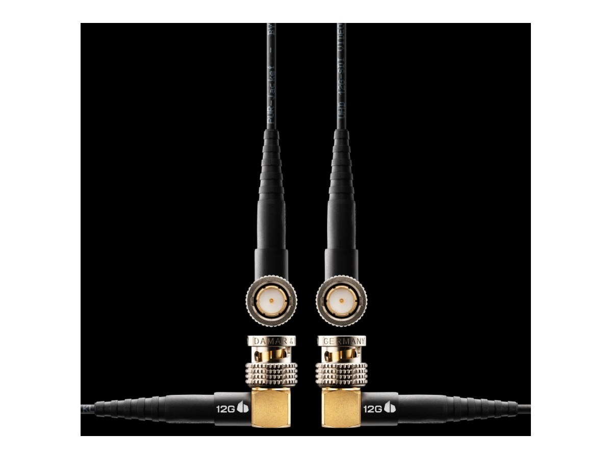 Ignite Digi 12G-SDI Cable ‣ BNC Right Angle to BNC Right Angle 77cm product image