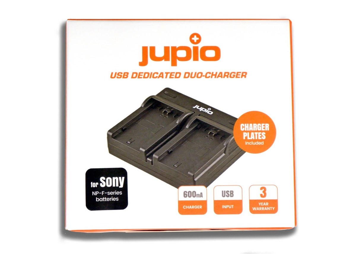 Jupio JDC1001 Dual USB Charger for Sony NP-F Battery product image