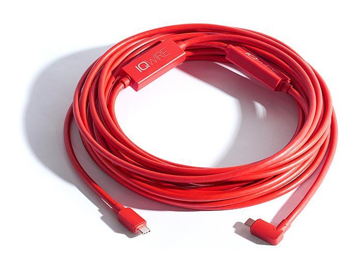 Nine Volt IQwire Right Angled USB-C (M) > USB-C (M) 33' Tether Cable product image