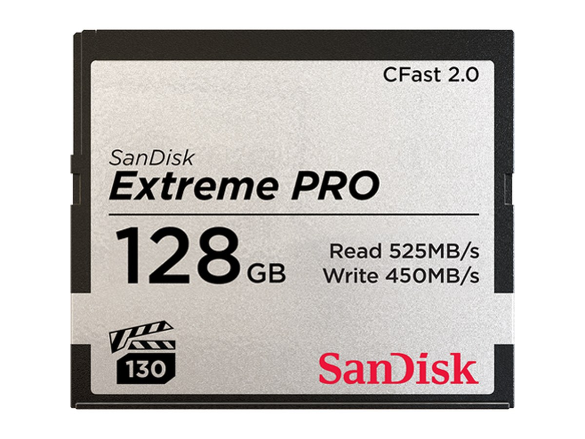 SanDisk 128GB 525MB/s Extreme PRO CFast 2.0 Memory Card product image