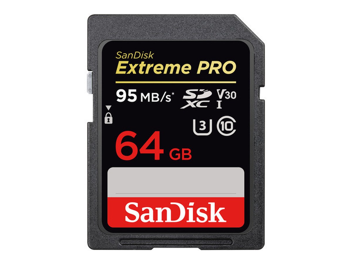SanDisk Extreme PRO 64GB 95MB/S SDXC UHS-I Memory Card product image