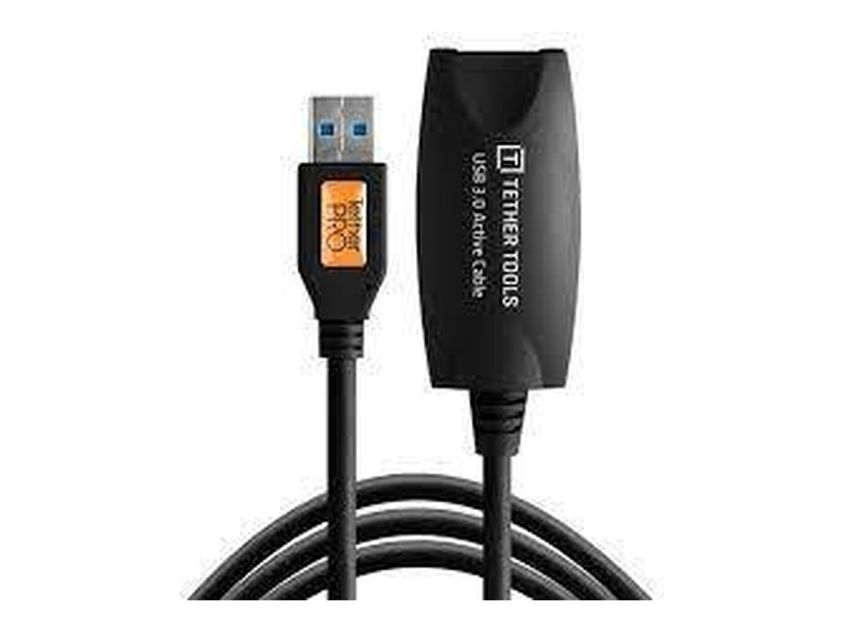 Tether Tools USB 3.0 Type A (F) > Typa A (M) Active Extension Cable (Black) product image