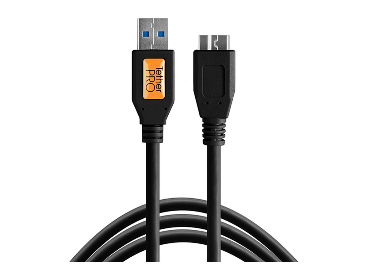 Tether Tools USB 3.0 Type A (M) to Micro B USB 3.0 Cable (Black) product image
