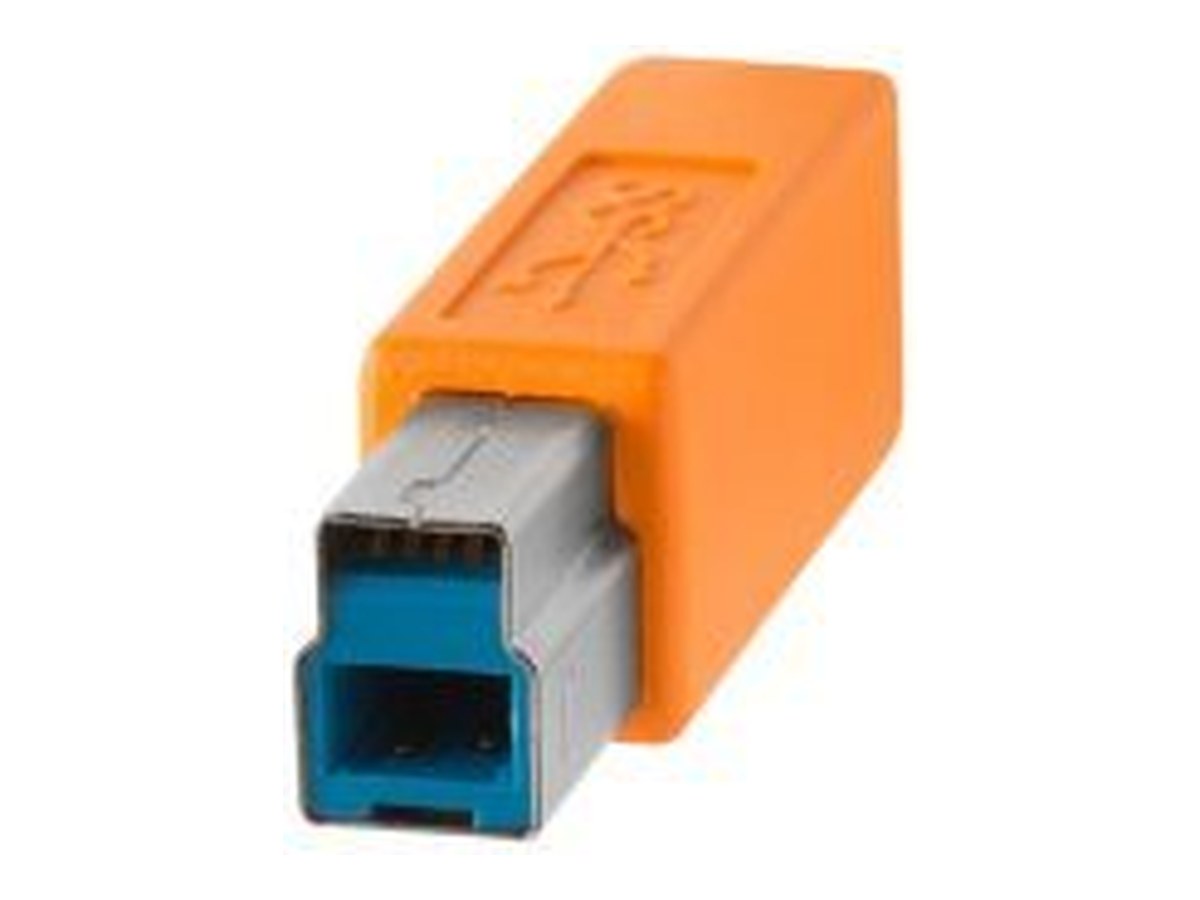 Tether Tools USB Type C (M) > Type B (M) Cable (Orange) 3.0 Standard product image