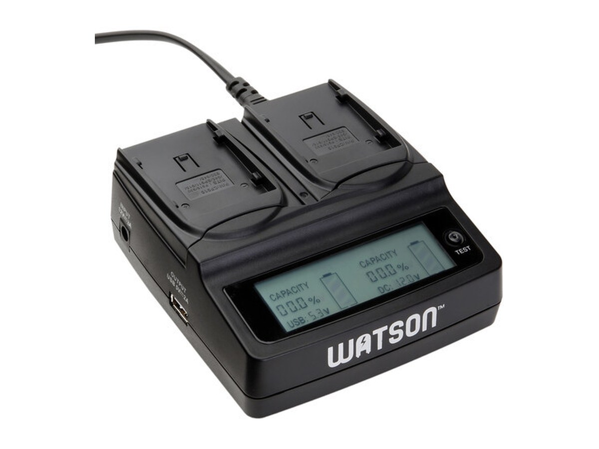 Watson Duo LCD Charger for Canon BP-900 Series Batteries product image