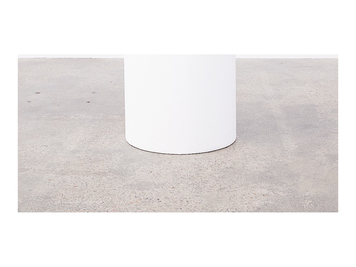Cylindrical White Wooden Plinth (D500 x 600mm) product image