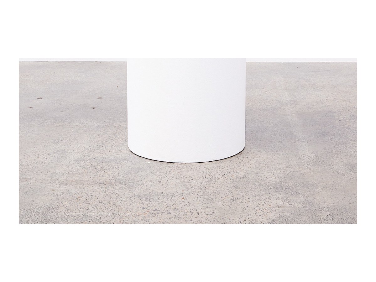 Cylindrical White Wooden Plinth (D500 x 800mm) product image