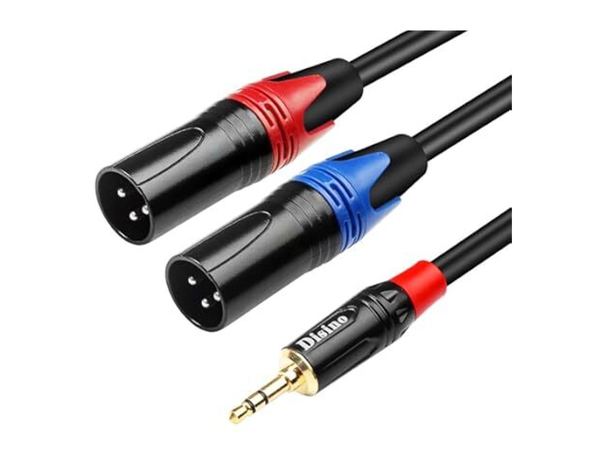 Y- Splitter 3.5mm Mini Jack - Dual 3-XLR Male product image