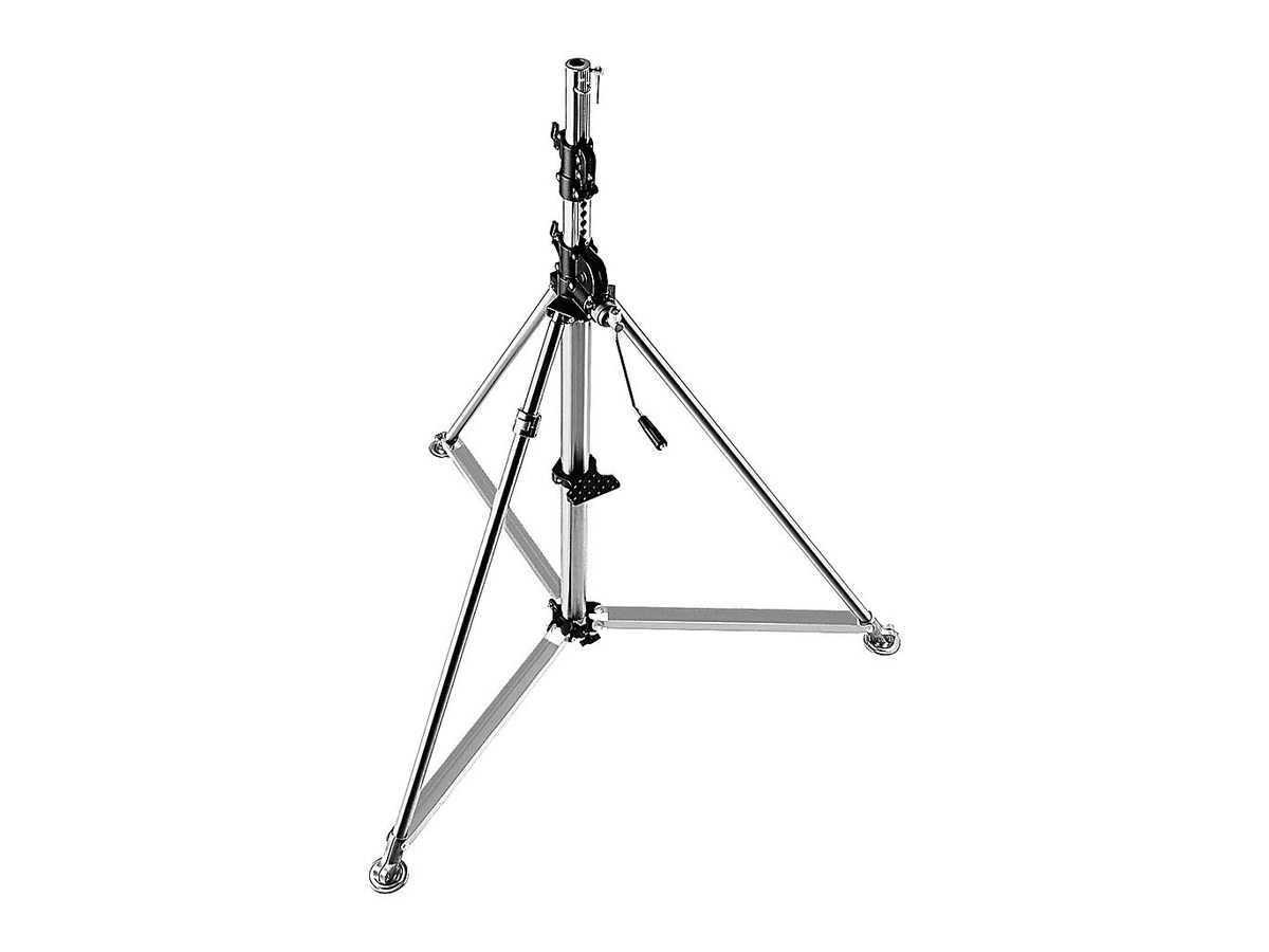 Manfrotto 387XU Super Wind-Up Steel Stand Black/Silver product image